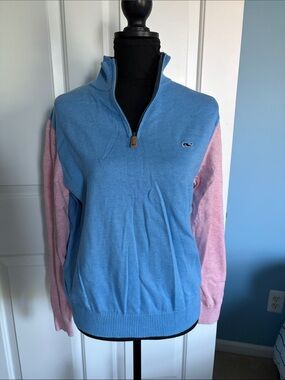 Vineyard Vines color blocked Quarter-Zip Sweater- Men’s size small
